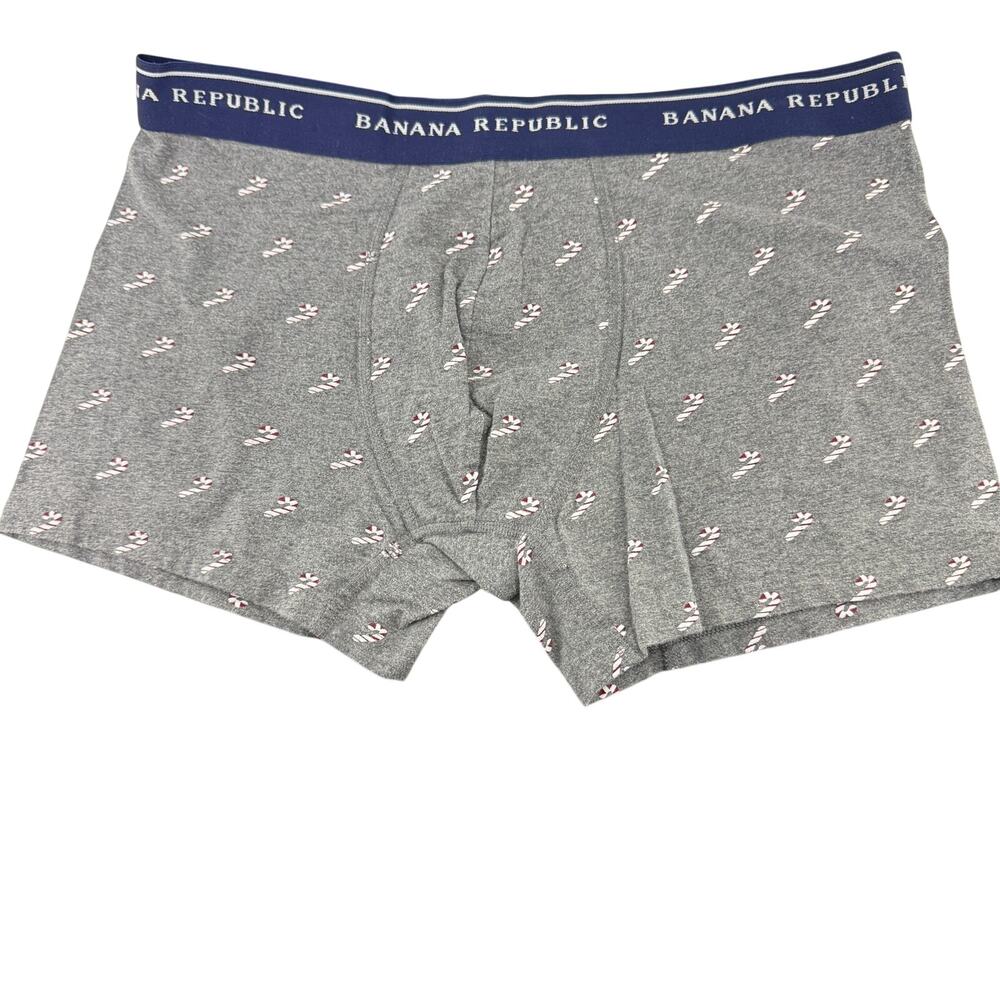 Banana Republic Candycane White Grey Mens Boxer Size Medium